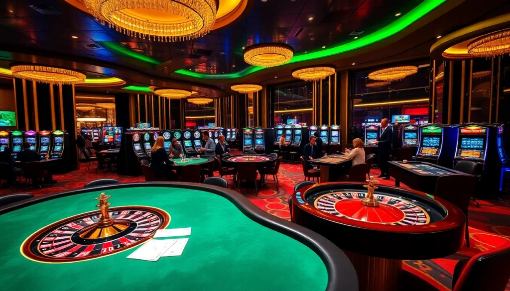 Experience the thrill of the af88 casino with dynamic gaming tables and vibrant slot machines.
