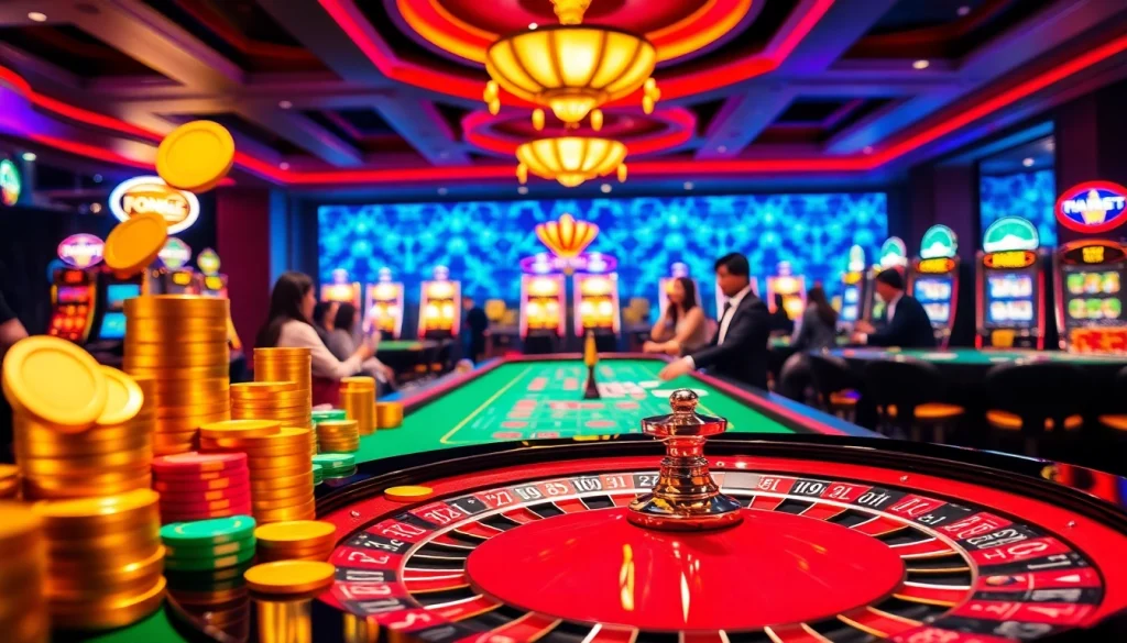 Experience the thrill of Nhà cái Vua99 with intense poker action and luxurious casino ambiance.